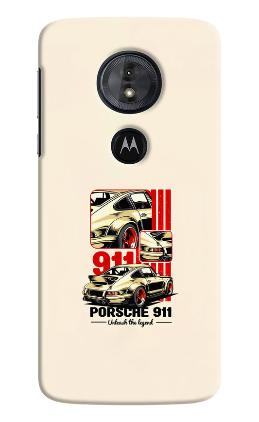 Classic Porsche 911 Moto G6 Play Hard Case Back Cover by Casekaro
