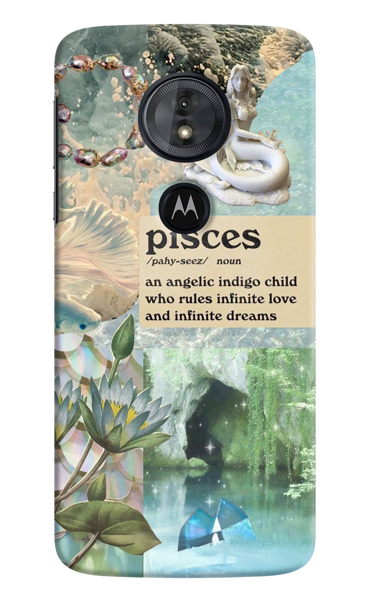 Pisces Zodiac Moto G6 Play Hard Case Back Cover by Casekaro