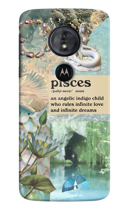 Pisces Zodiac Moto G6 Play Hard Case Back Cover by Casekaro