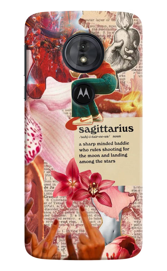 Sagittarius Zodiac Moto G6 Play Hard Case Back Cover by Casekaro