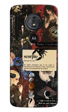 Scorpio Zodiac Moto G6 Play Hard Case Back Cover by Casekaro