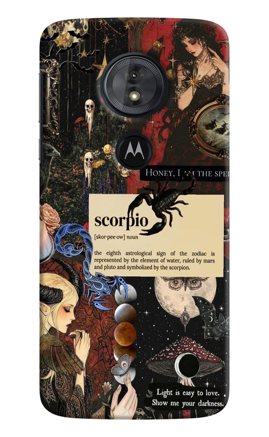Scorpio Zodiac Moto G6 Play Hard Case Back Cover by Casekaro