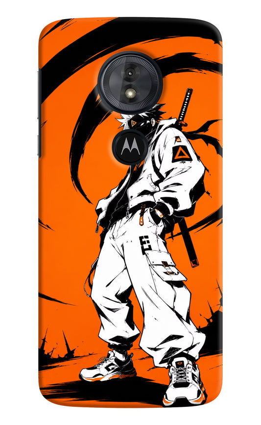 Street Samurai  Moto G6 Play Hard Case Back Cover by Casekaro