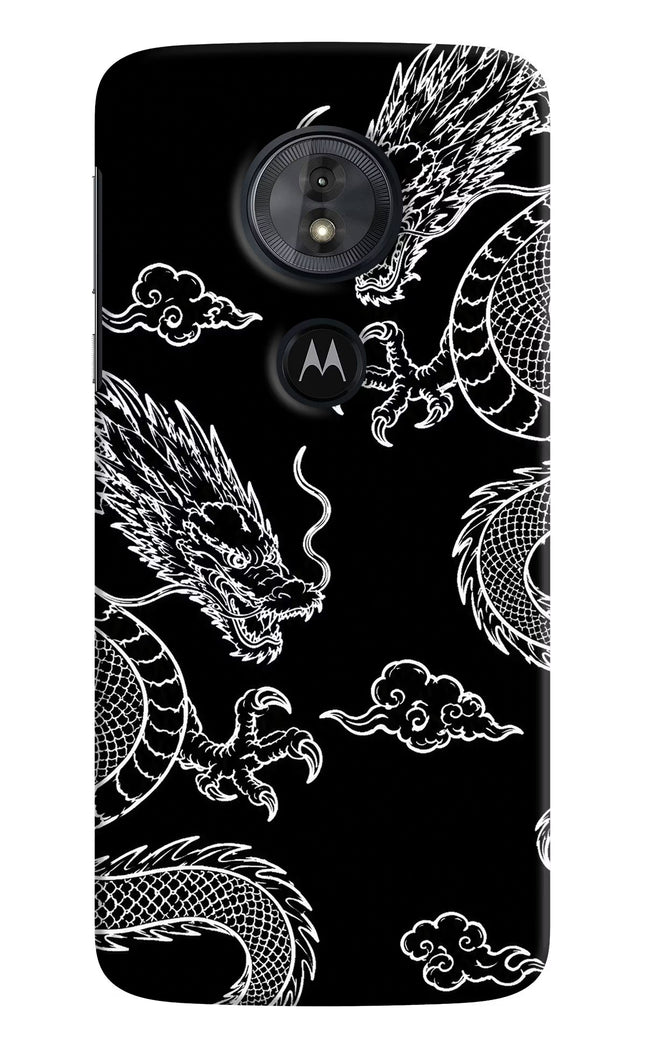 Twin Dragons Moto G6 Play Hard Case Back Cover by Casekaro
