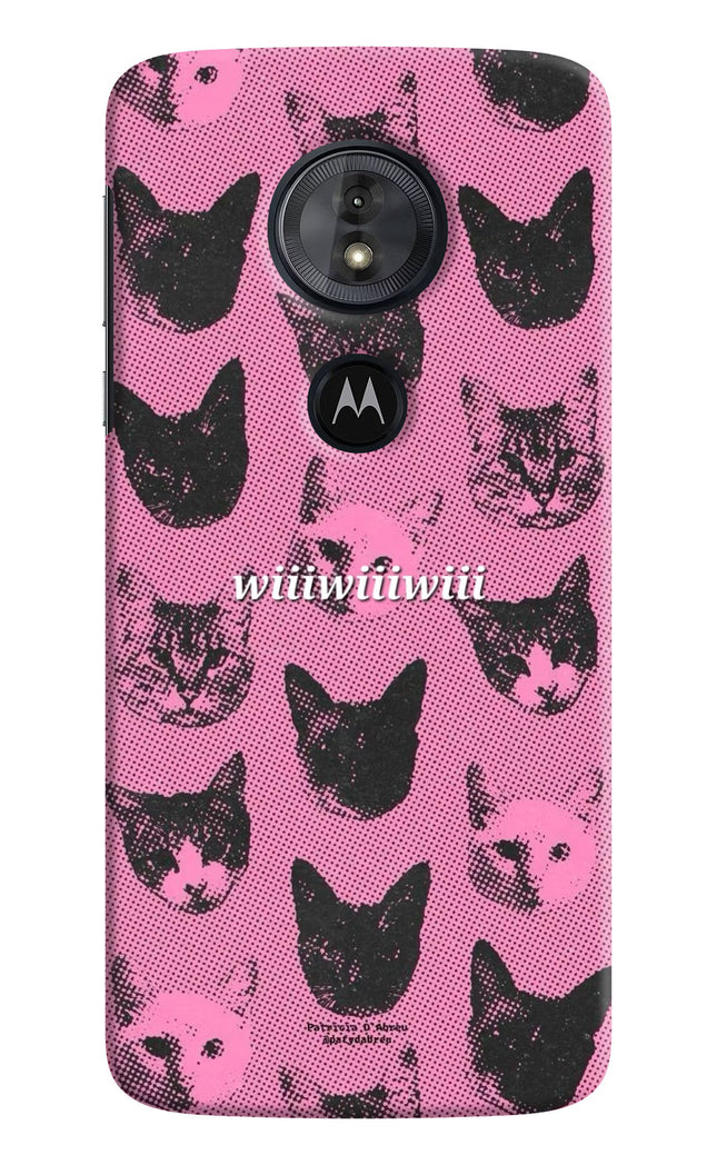 Pink Cats Moto G6 Play Hard Case Back Cover by Casekaro