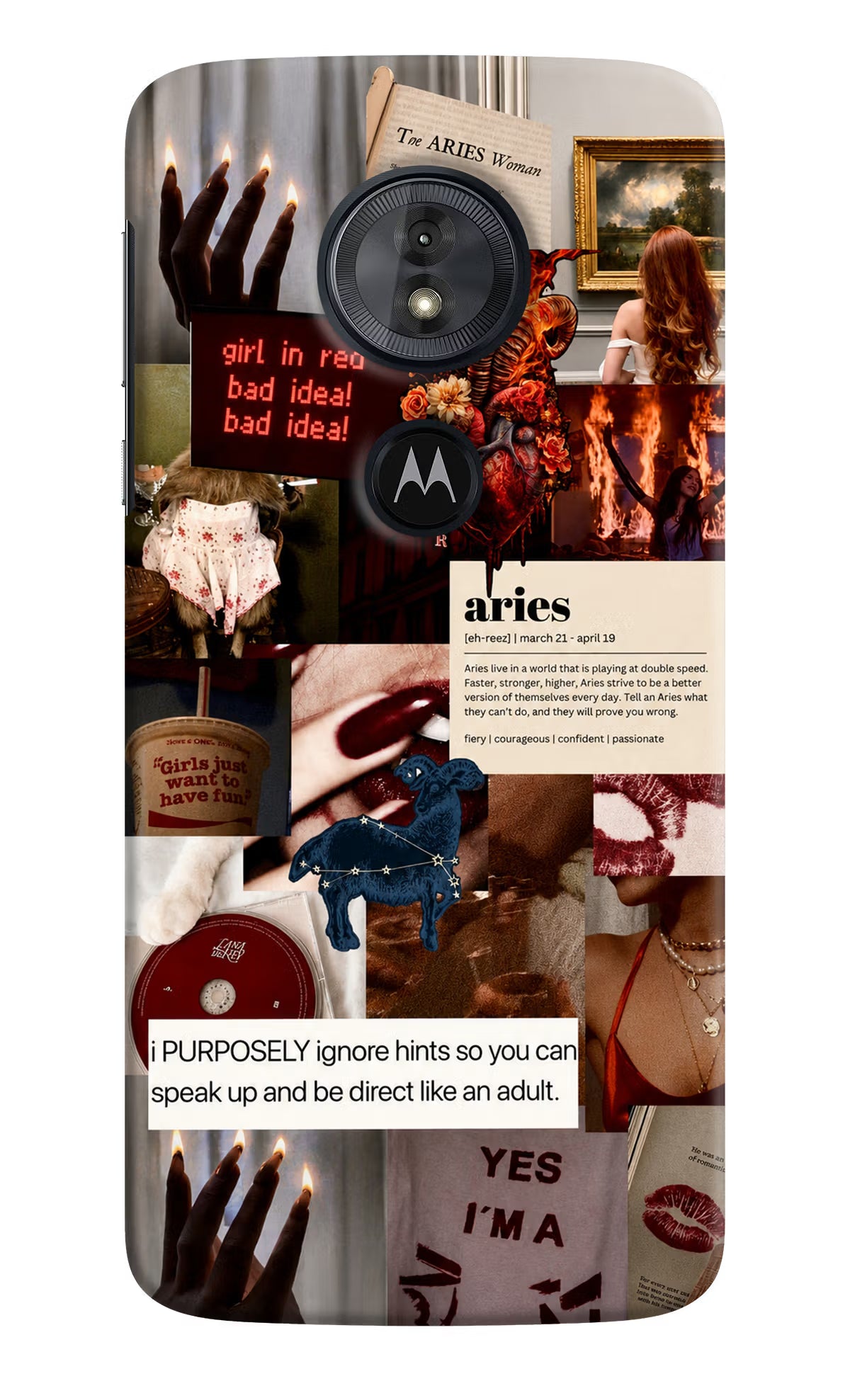 Zodiac Aries Moto G6 Play Back Cover