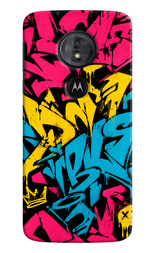Graffiti Vibe Moto G6 Play Hard Case Back Cover by Casekaro