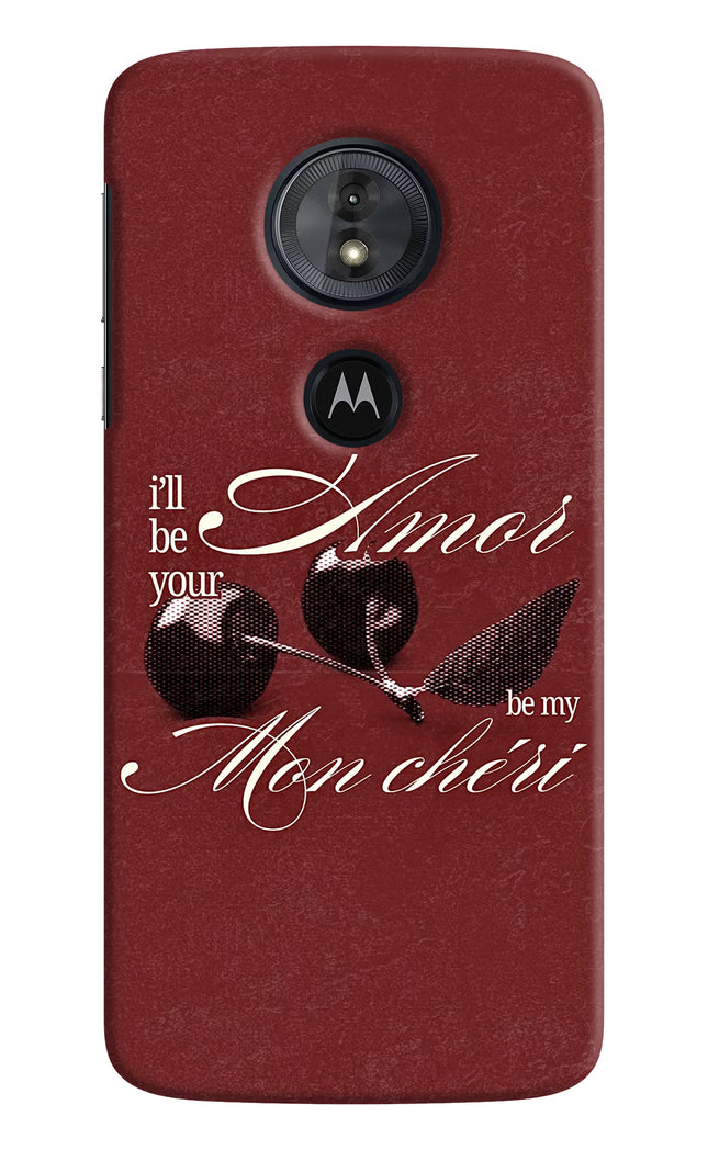 Velvet Cherry Moto G6 Play Hard Case Back Cover by Casekaro