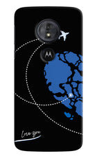 Love Orbit Moto G6 Play Hard Case Back Cover by Casekaro