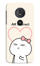 Always Right Moto G6 Play Hard Case Back Cover by Casekaro