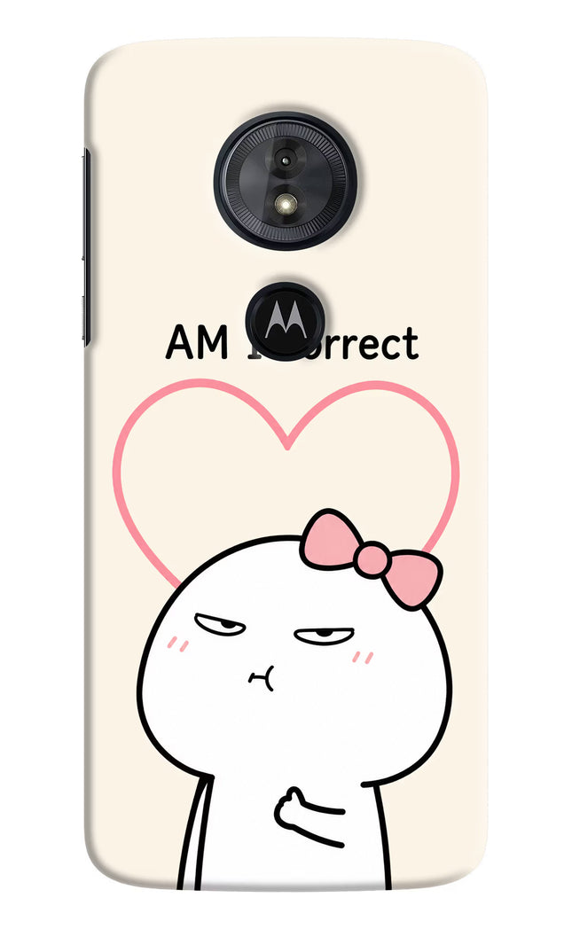 Always Right Moto G6 Play Hard Case Back Cover by Casekaro