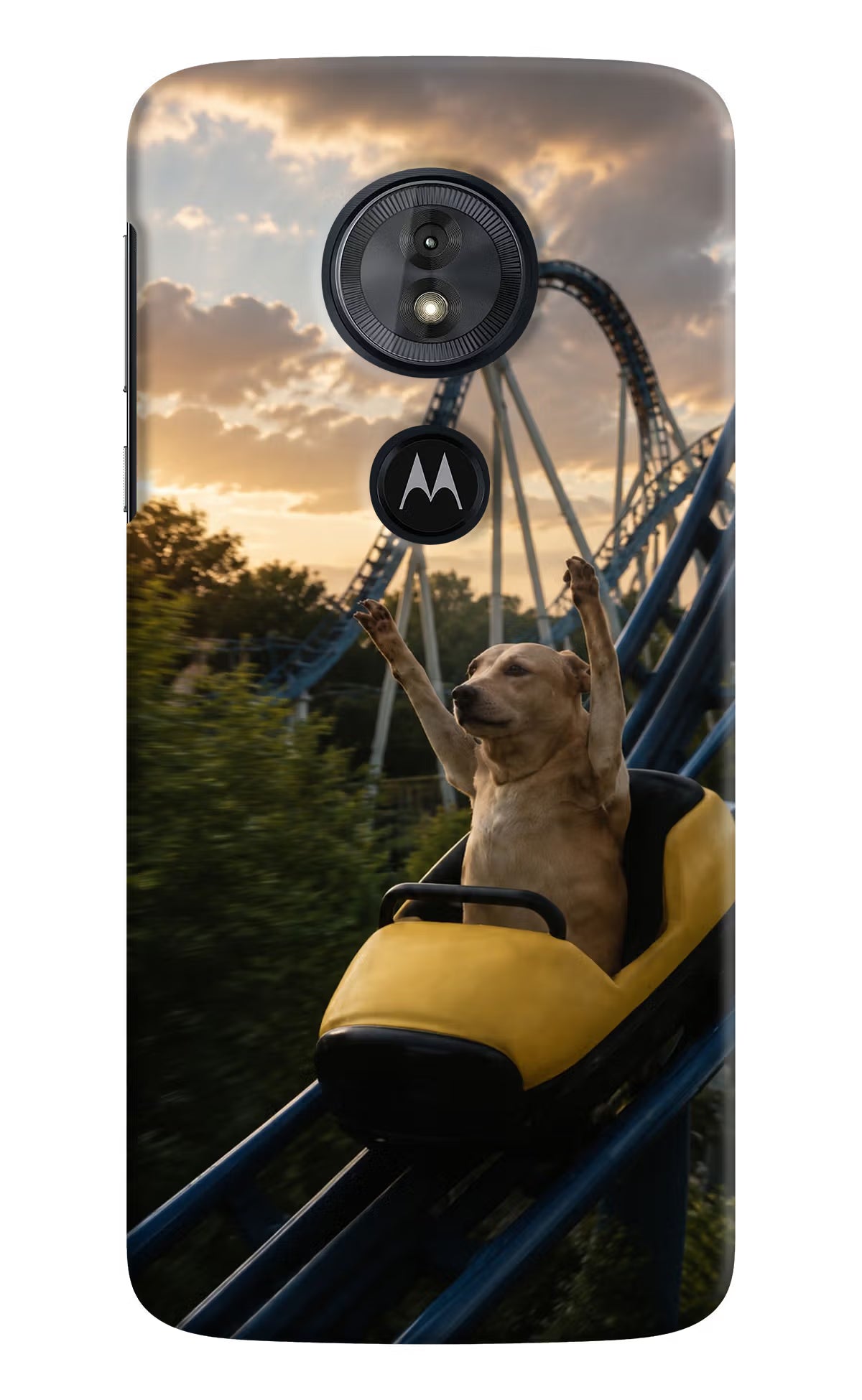 Rollercoaster Dog Moto G6 Play Back Cover