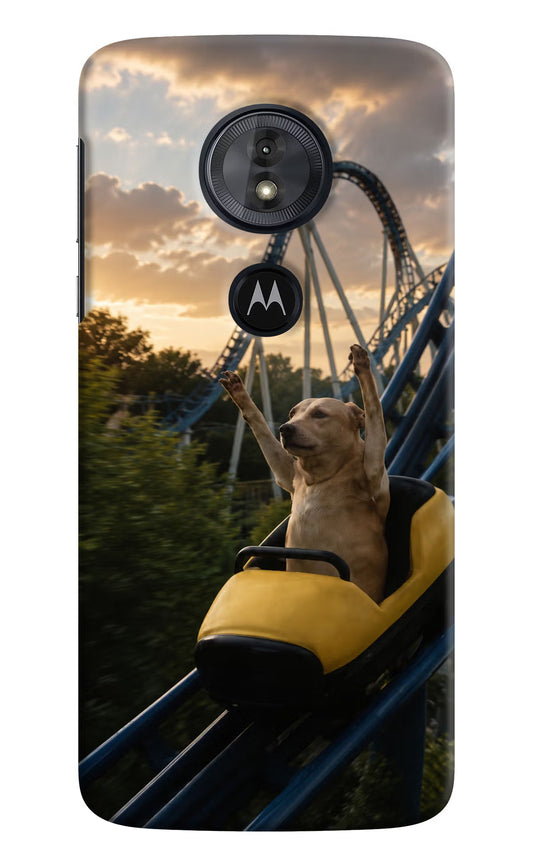 Rollercoaster Dog Moto G6 Play Hard Case Back Cover by Casekaro