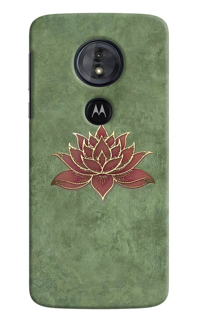 Lotus Grace Moto G6 Play Hard Case Back Cover by Casekaro