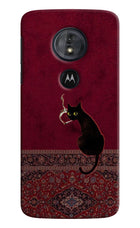 Midnight Cat Moto G6 Play Hard Case Back Cover by Casekaro