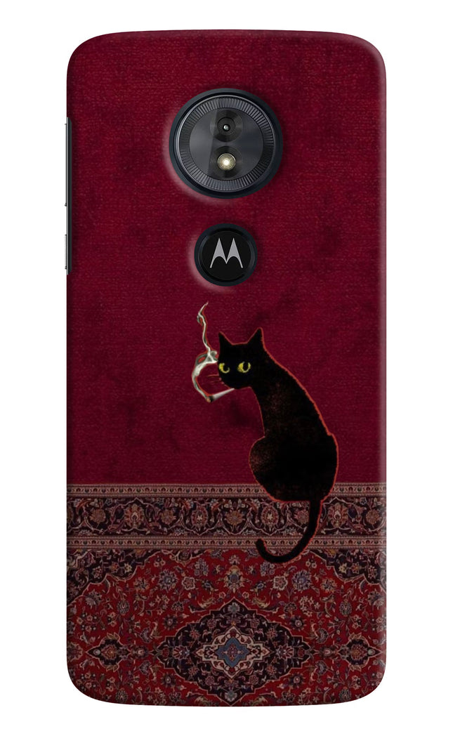 Midnight Cat Moto G6 Play Hard Case Back Cover by Casekaro