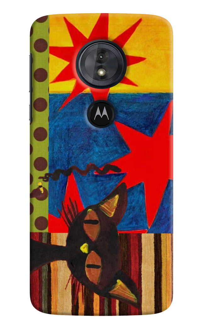 Pop Cat Moto G6 Play Hard Case Back Cover by Casekaro