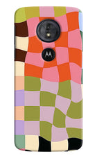 Wavy Grid Moto G6 Play Hard Case Back Cover by Casekaro