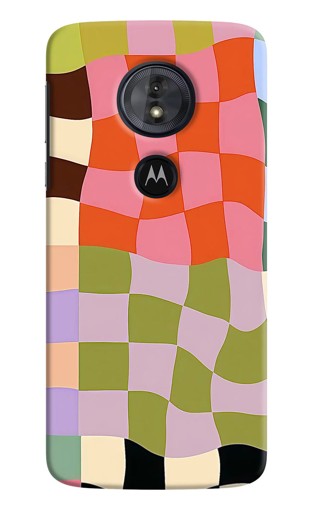 Wavy Grid Moto G6 Play Hard Case Back Cover by Casekaro