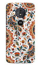 White Mayura Moto G6 Play Hard Case Back Cover by Casekaro