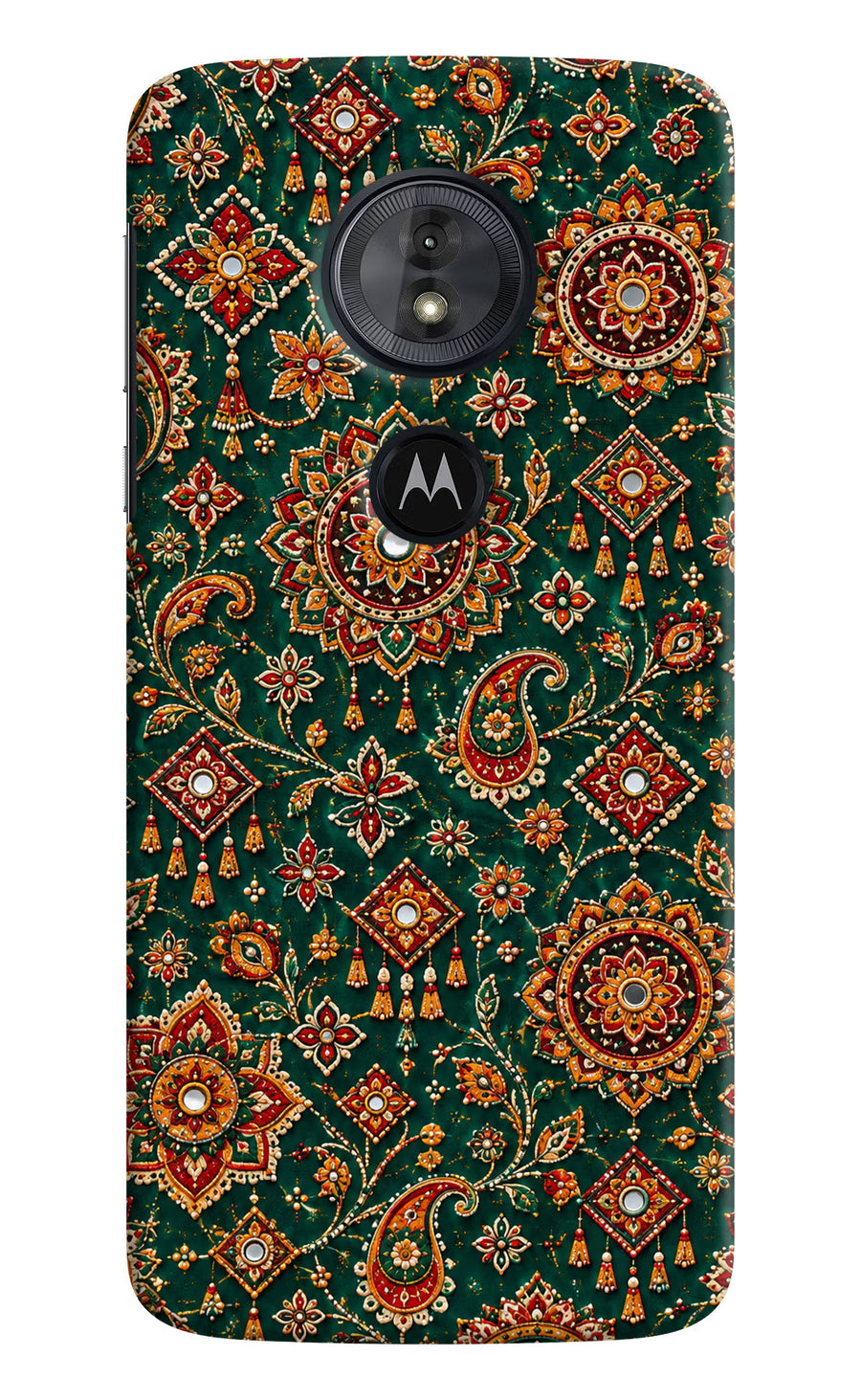 Green Pataka Moto G6 Play Back Cover, Hard case