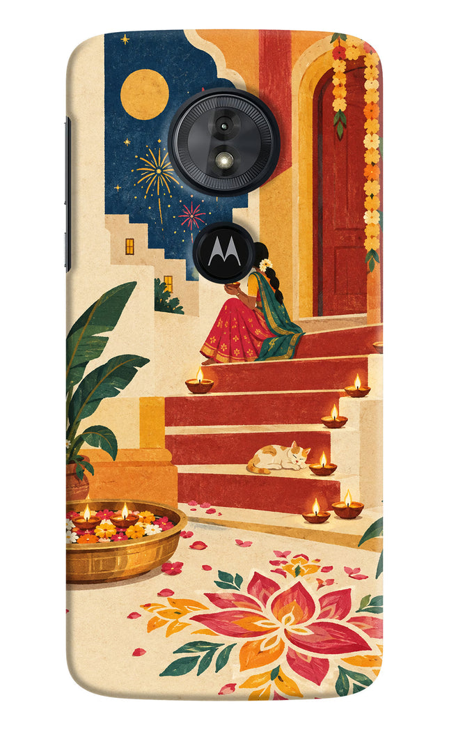 Diwali Rangoli Moto G6 Play Back Cover