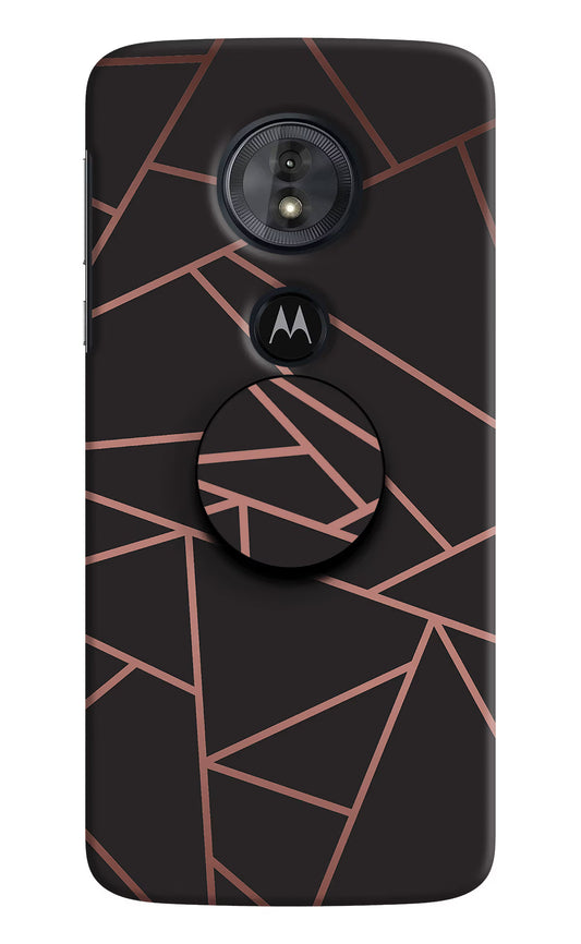 Geometric Pattern Moto G6 Play Pop Case by Casekaro