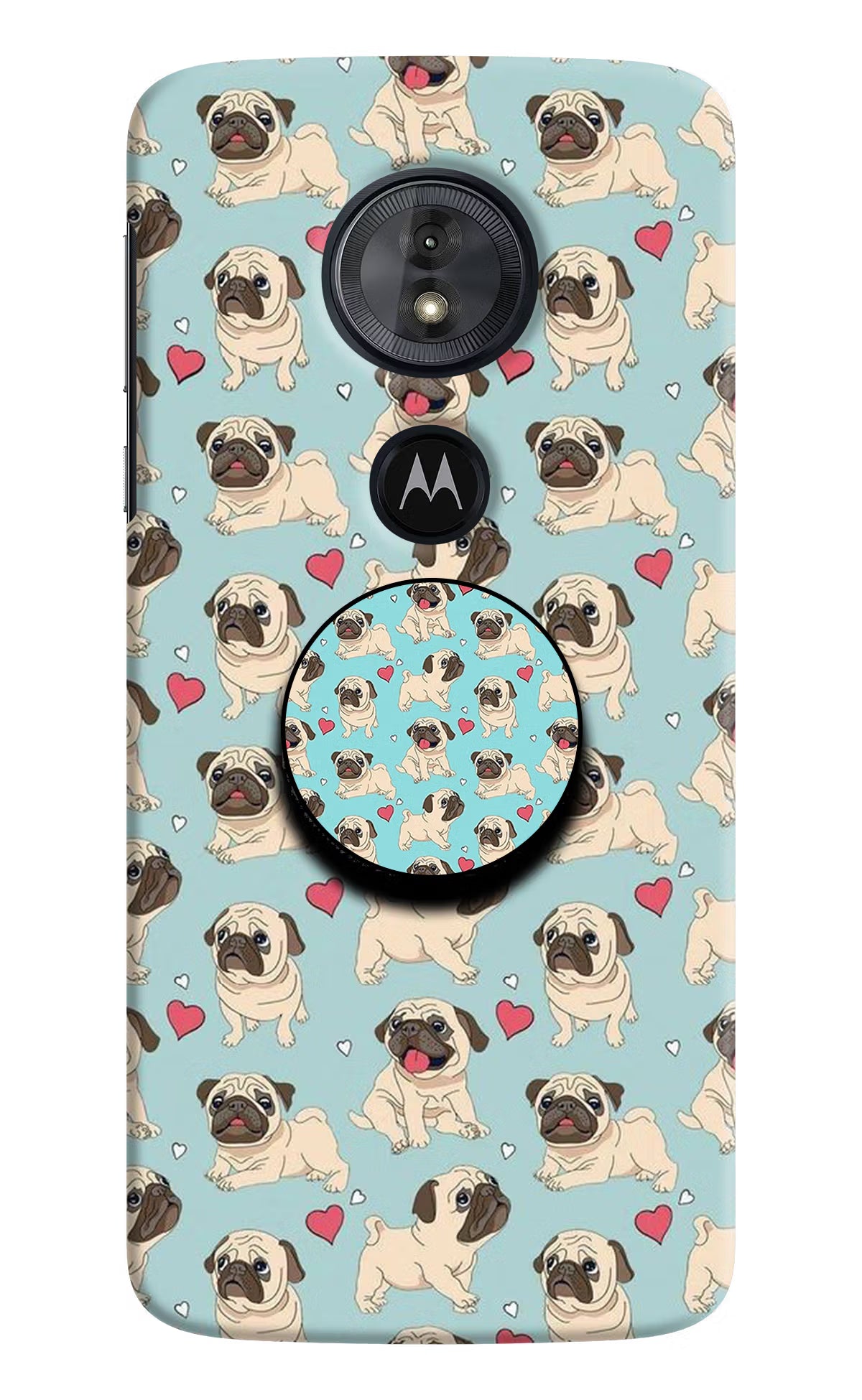 Pug Dog Moto G6 Play Pop Case by Casekaro