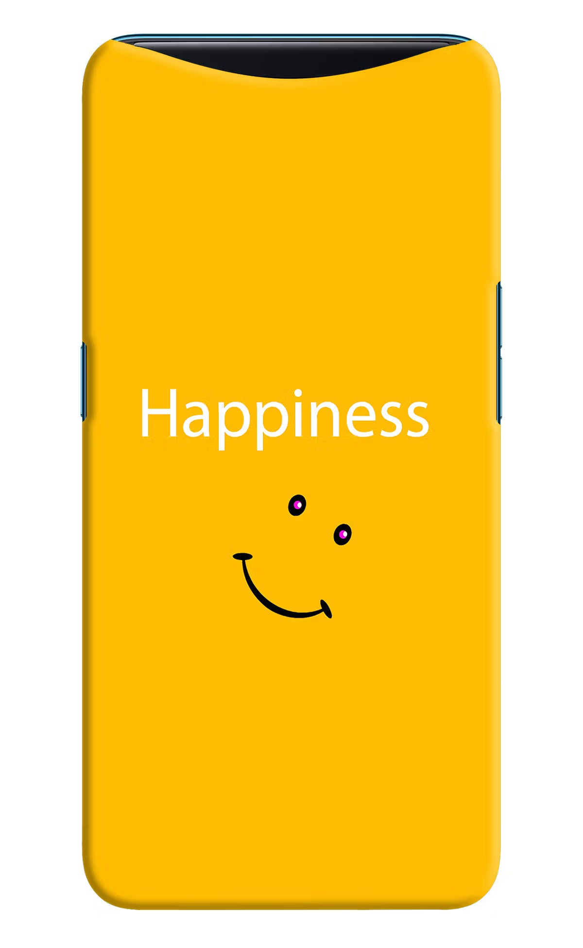 Happiness With Smiley Oppo Find X Hard Case Back Cover by Casekaro