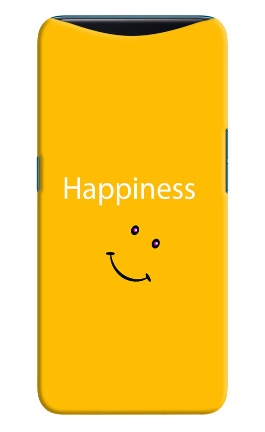 Happiness With Smiley Oppo Find X Hard Case Back Cover by Casekaro