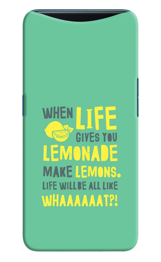 Quote Oppo Find X Hard Case Back Cover by Casekaro