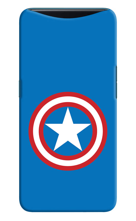 Captain America Logo Oppo Find X Hard Case Back Cover by Casekaro