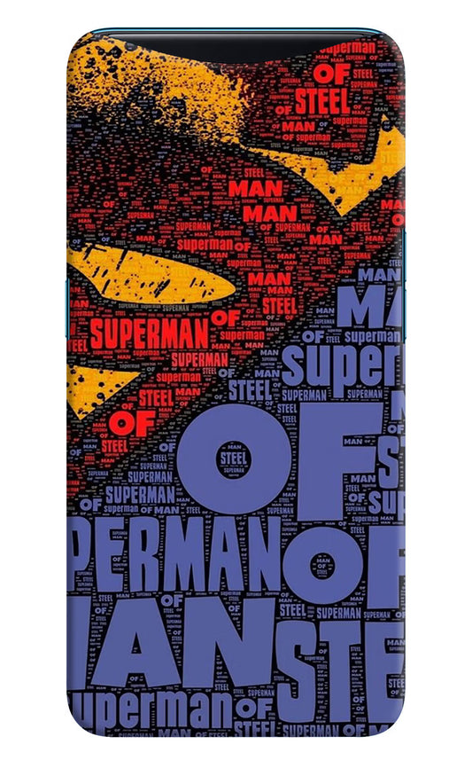 Superman Oppo Find X Hard Case Back Cover by Casekaro