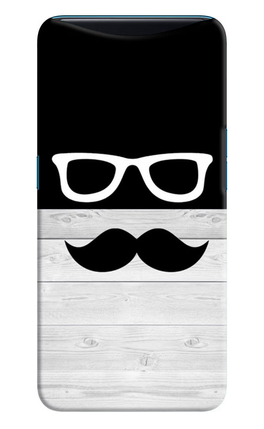 Mustache Oppo Find X Hard Case Back Cover by Casekaro