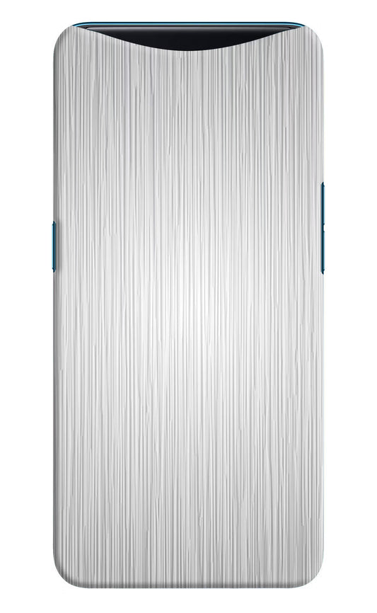 Wooden Grey Texture Oppo Find X Hard Case Back Cover by Casekaro