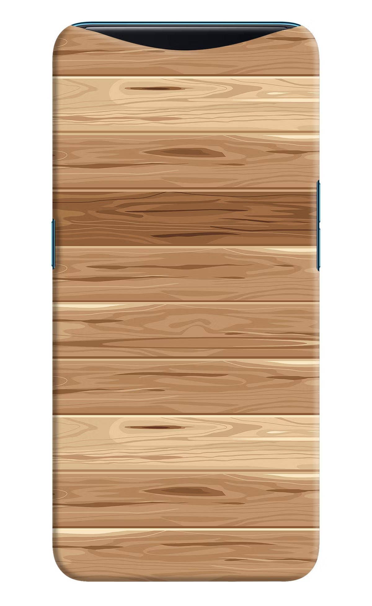 Wooden Vector Oppo Find X Hard Case Back Cover by Casekaro