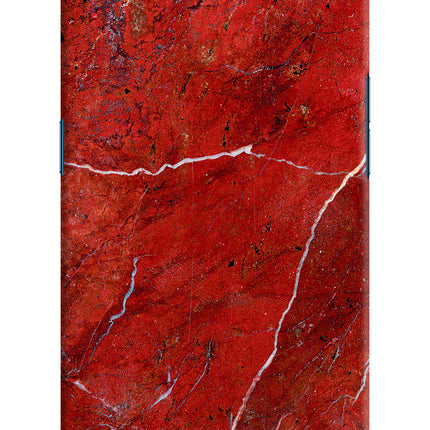 Red Marble Design Oppo Find X Hard Case Back Cover by Casekaro