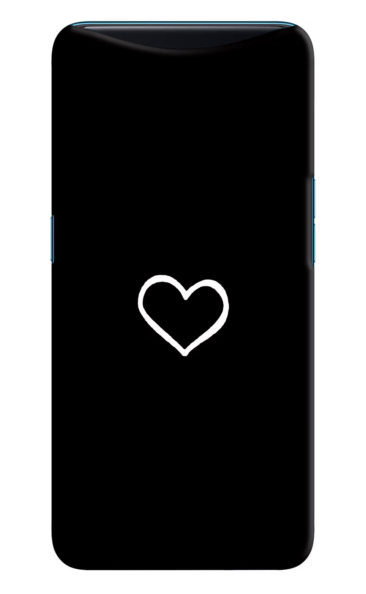 Heart Oppo Find X Hard Case Back Cover by Casekaro