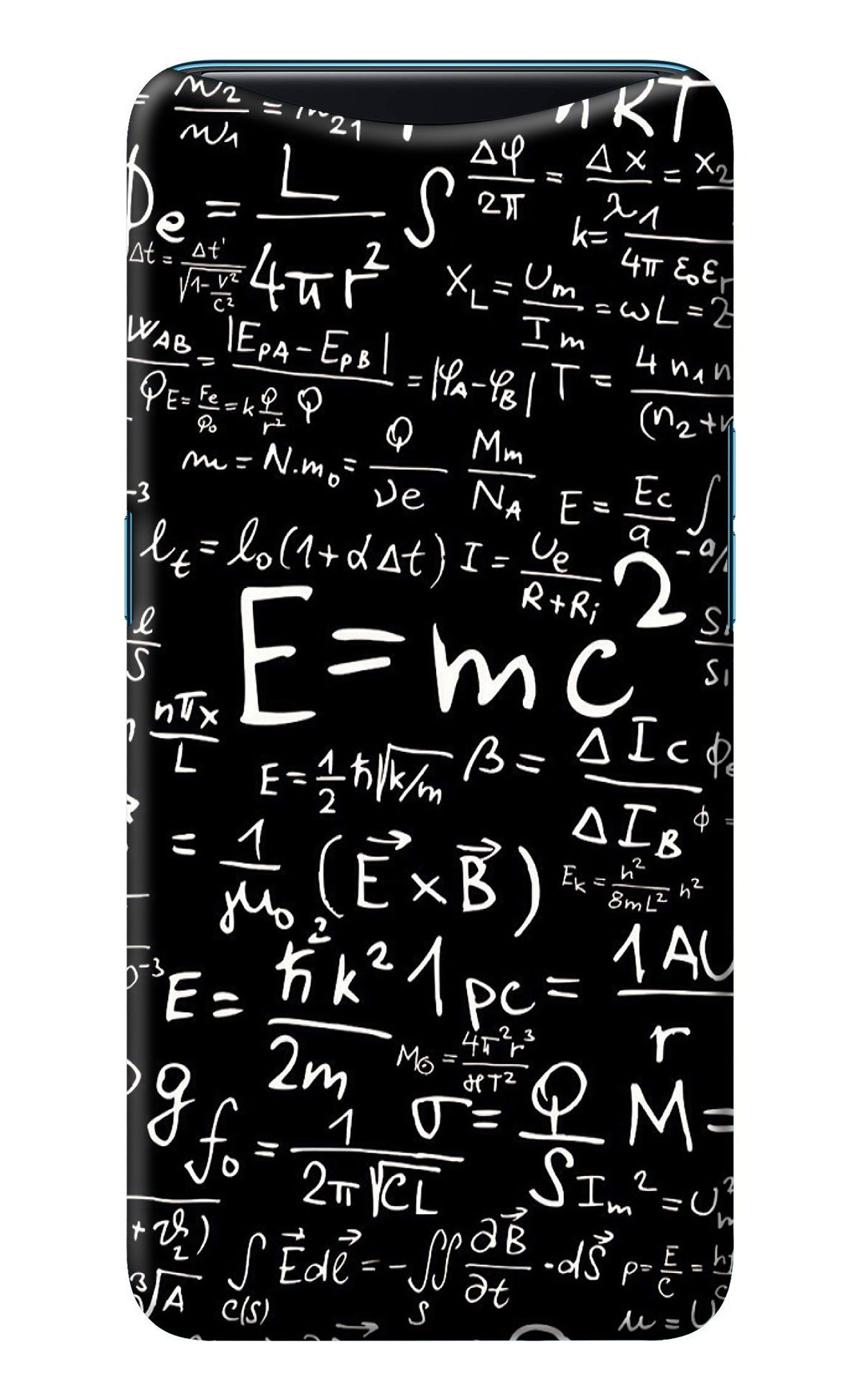 Physics Albert Einstein Formula Oppo Find X Back Cover