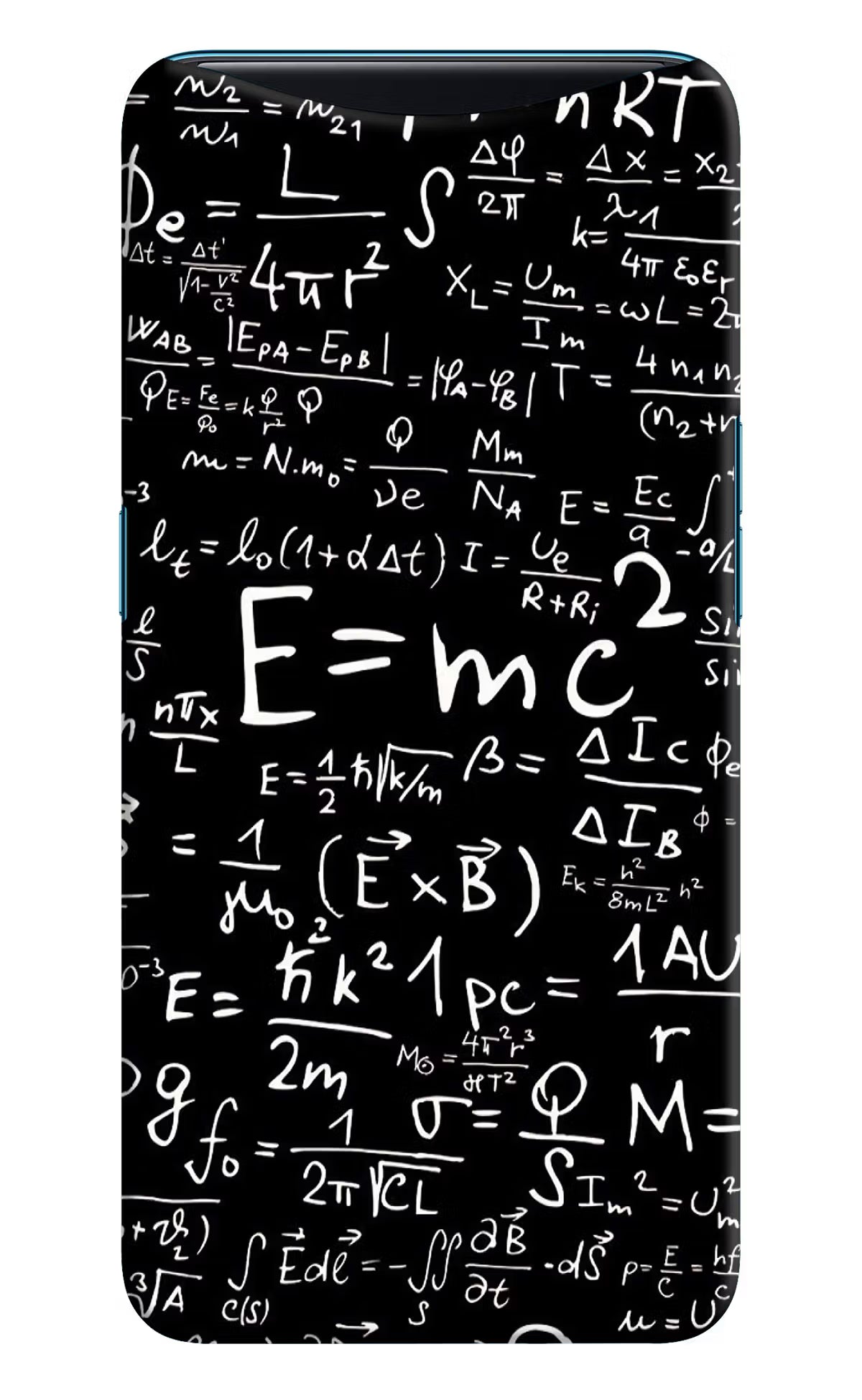 Physics Formula Oppo Find X Hard Case Back Cover by Casekaro