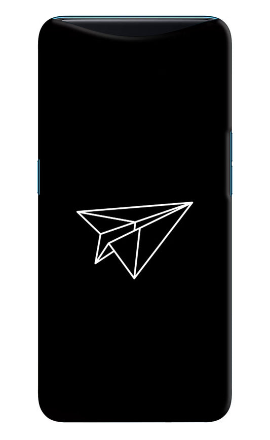 Paper Plane White Oppo Find X Hard Case Back Cover by Casekaro