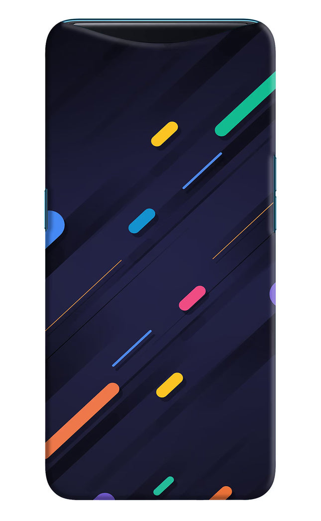 Abstract Design Oppo Find X Hard Case Back Cover by Casekaro