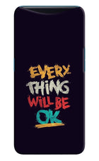 Everything Will Be Ok Oppo Find X Hard Case Back Cover by Casekaro
