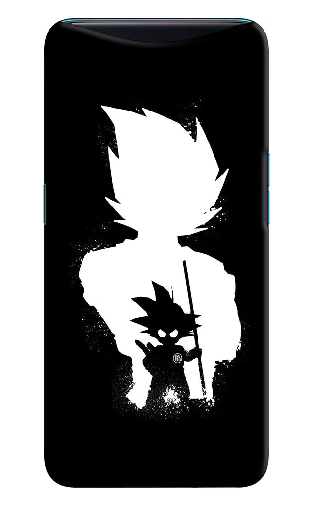 Goku Shadow Oppo Find X Hard Case Back Cover by Casekaro