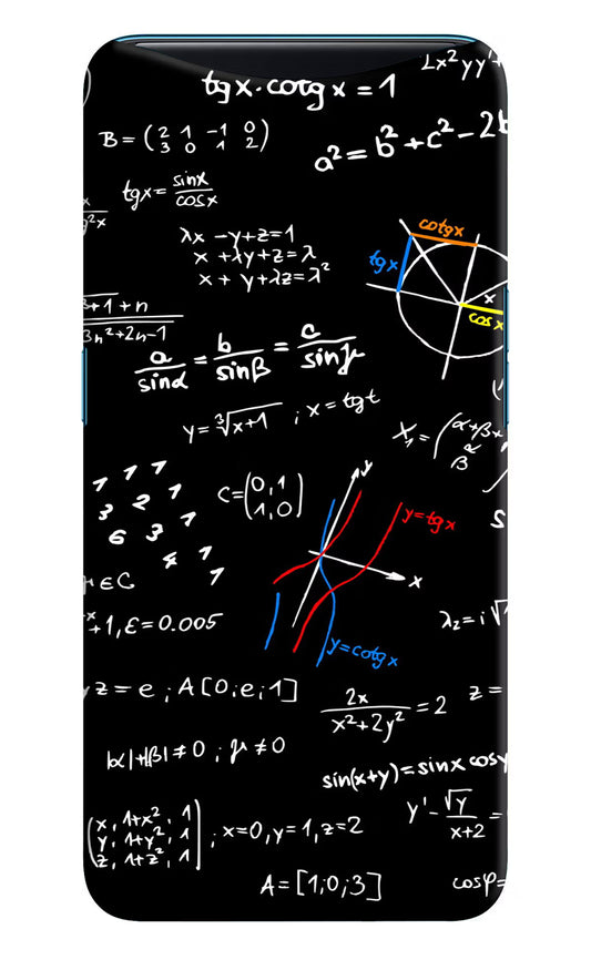 Mathematics Formula Oppo Find X Hard Case Back Cover by Casekaro