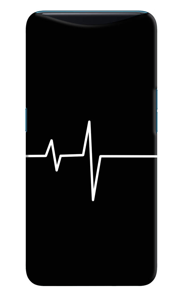 Heart Beats Oppo Find X Hard Case Back Cover by Casekaro
