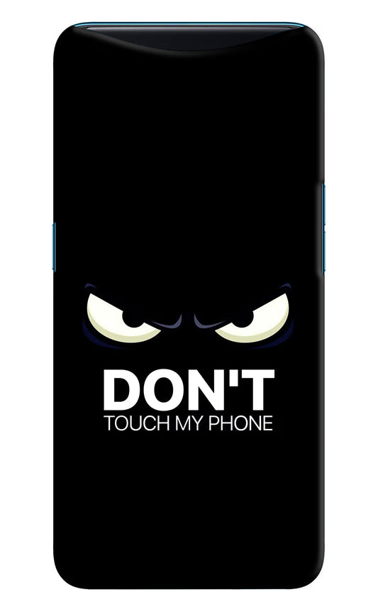 Don'T Touch My Phone Oppo Find X Hard Case Back Cover by Casekaro