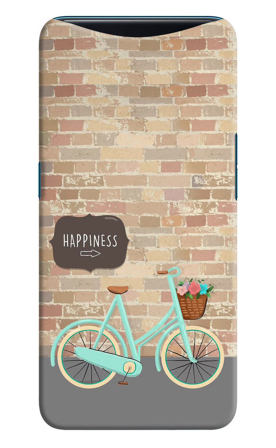 Happiness Artwork Oppo Find X Back Cover, Hard case