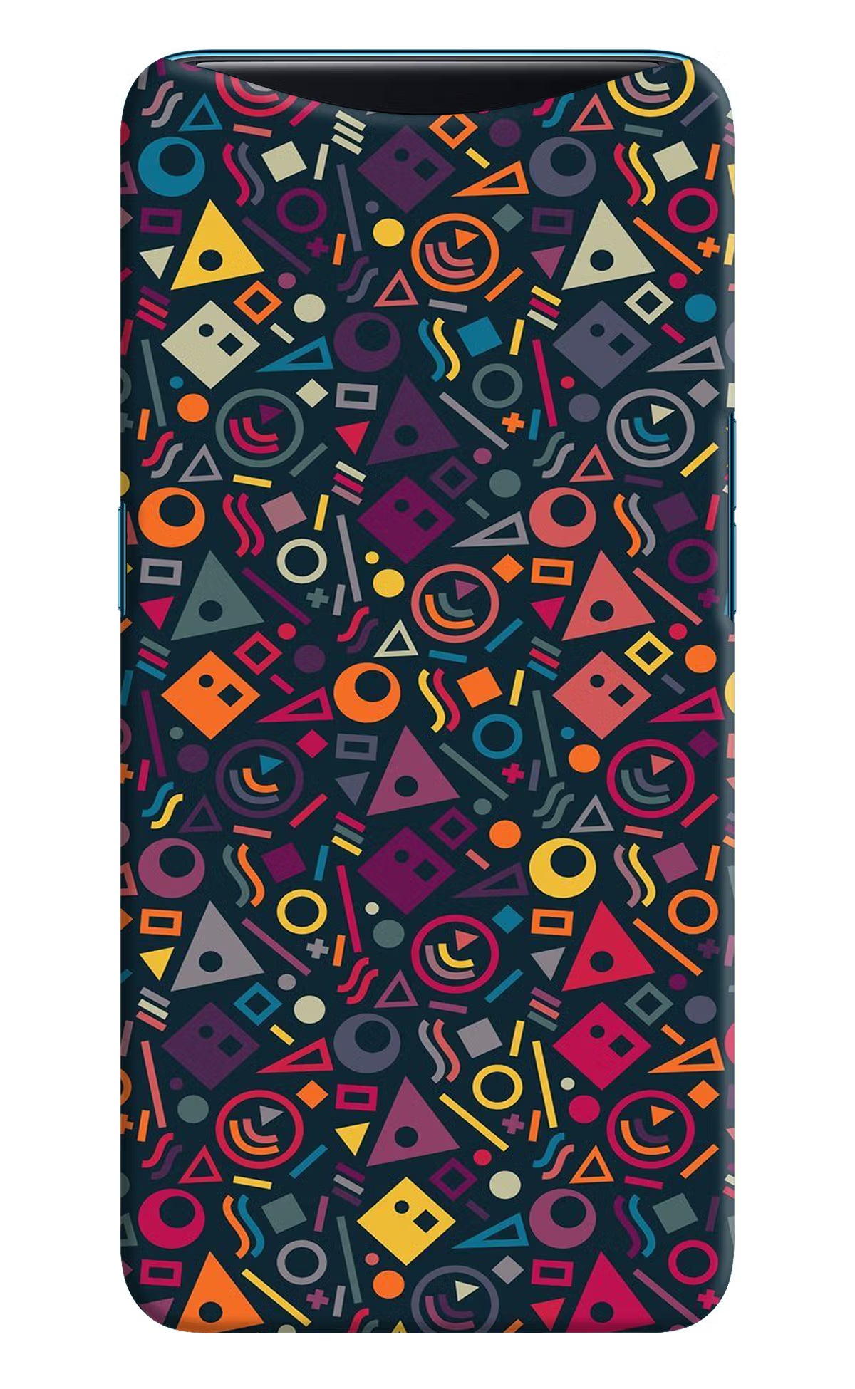 Geometric Abstract Oppo Find X Hard Case Back Cover by Casekaro