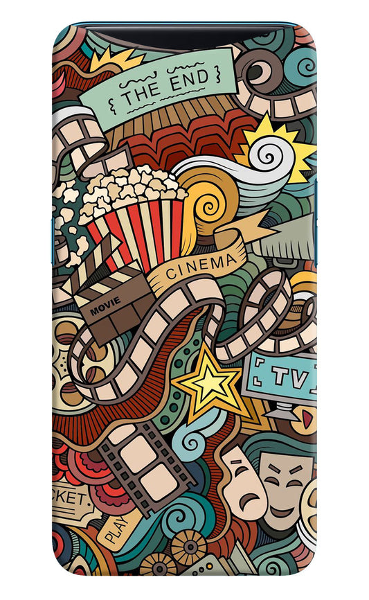 Cinema Abstract Oppo Find X Hard Case Back Cover by Casekaro